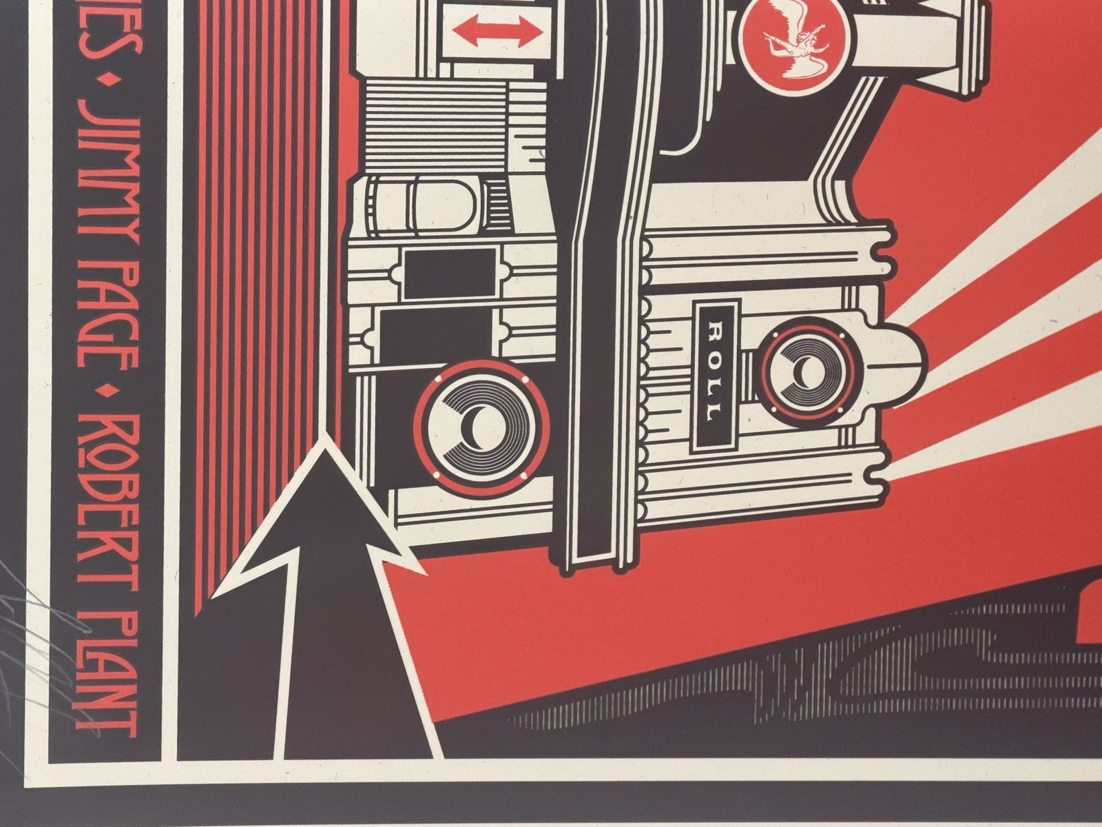 Shepard Fairey Led Zeppelin Mothership Signed Numbered Print 2007 Obey 171/450
