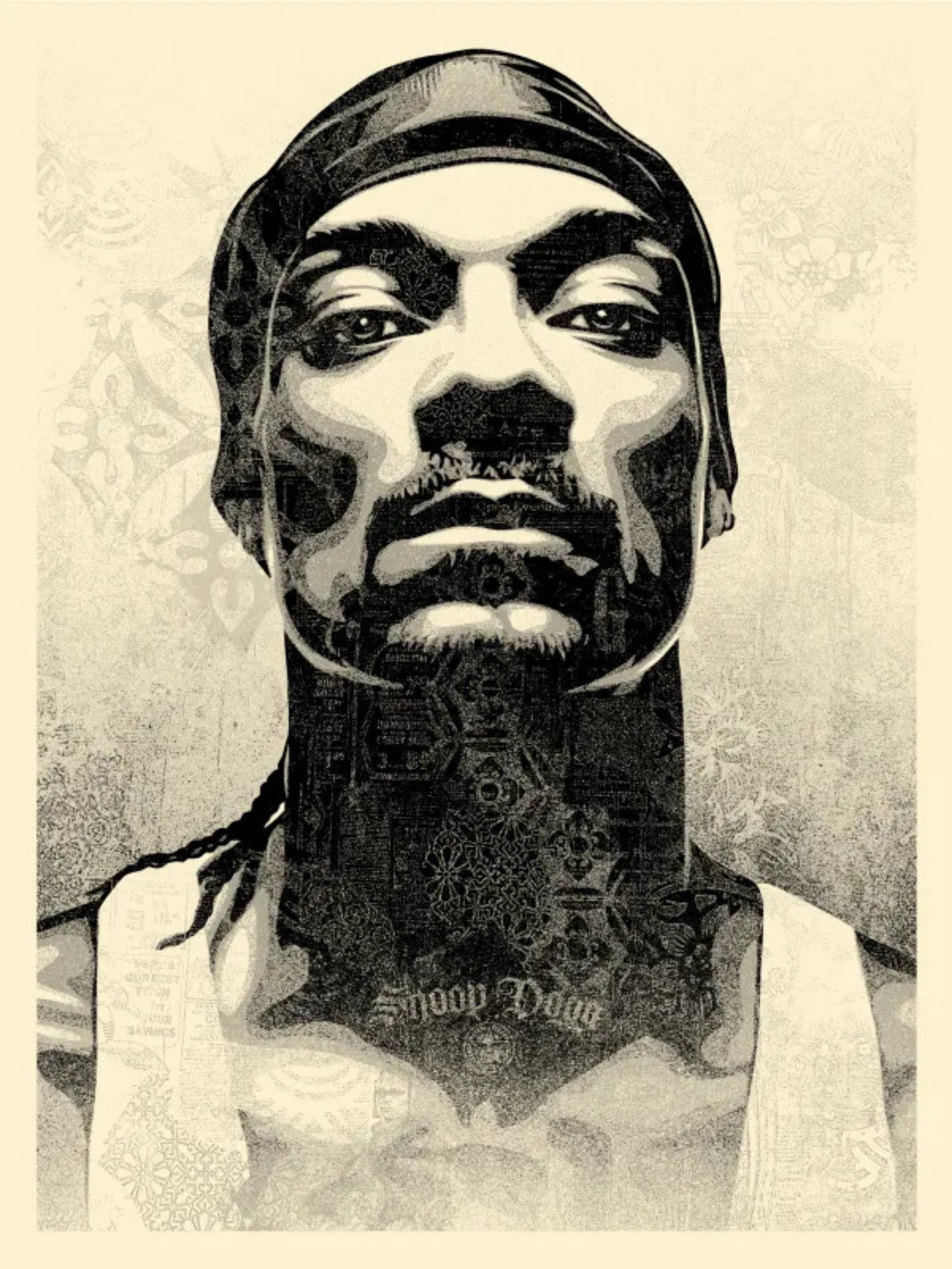 Shepard Fairey Snoop Dogg D-O-Double-G Signed Screen Print OBEY Giant