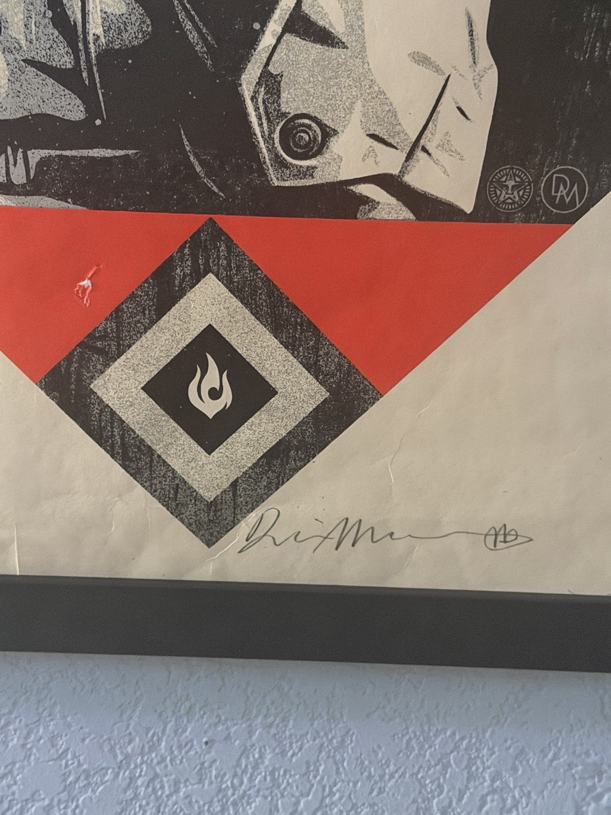 Shepard Fairey Bob Marley “Catch a Fire” 2020 Signed Dennis Morris 58/200 Framed