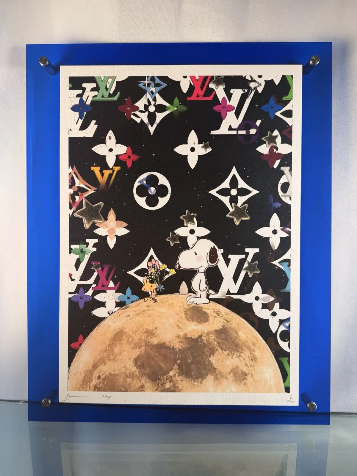 Death NYC Snoopy Woodstock Moon Louis Vuitton Stars Framed Space Art