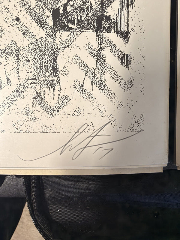 Shepard Fairey Printing Press 2017 Signed 140/400 OBEY Damaged Stencil 18x24 — listing photograph 9