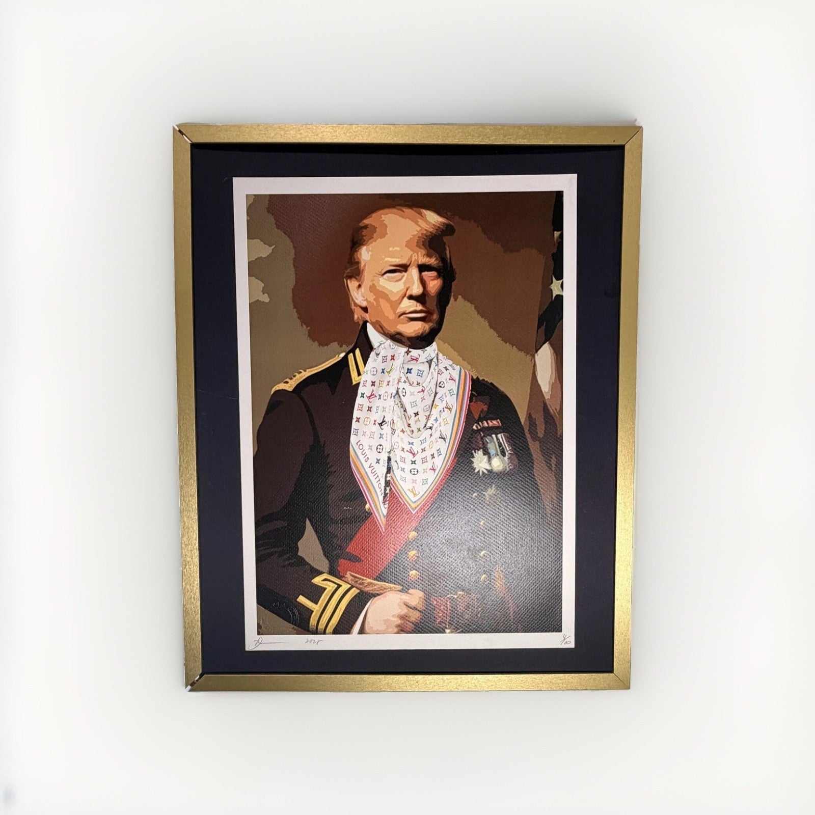 Death NYC Donald Trump Uniform Framed Pop Art Print Signed Ltd Ed 100