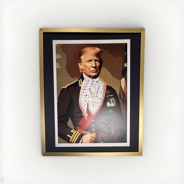 Death NYC Donald Trump Uniform Framed Pop Art Print Signed Ltd Ed 100