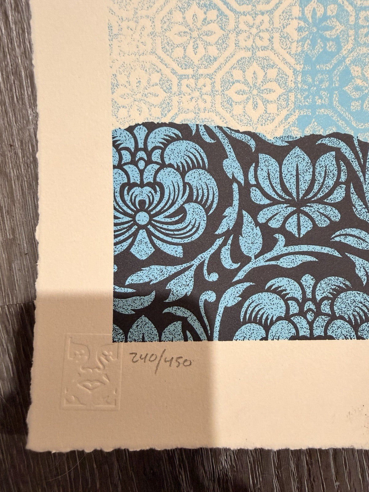 Shepard Fairey Obey Universal Personhood Letterpress 2026 Signed 240/450 Blue