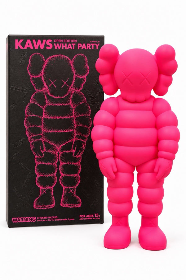 KAWS What Party Pink Companion Figure 11” Medicom Toy 2020 w/ Original Box