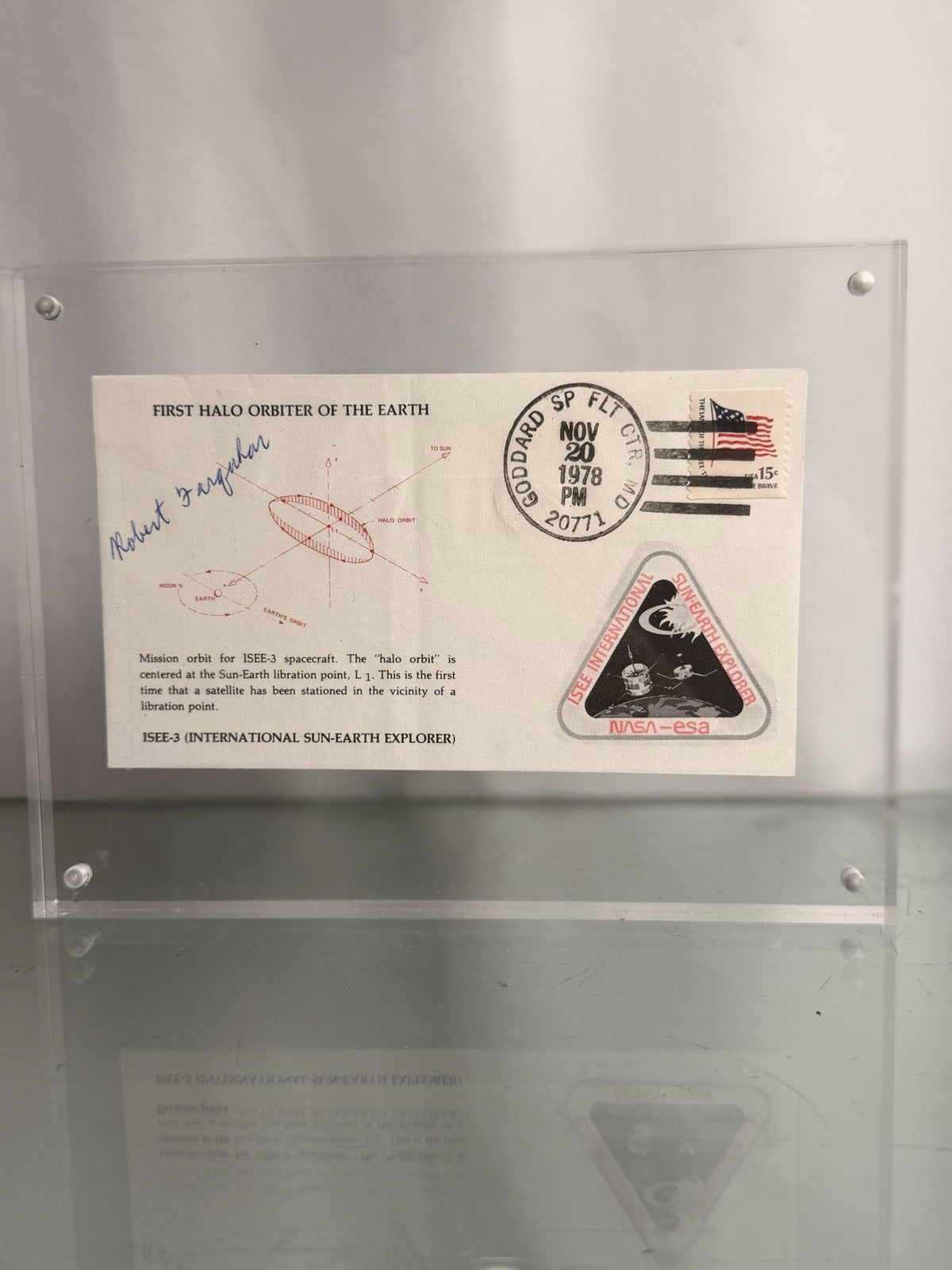 Robert Farquhar Signed ISEE-3 First Halo Orbiter Space Cover NASA with COA