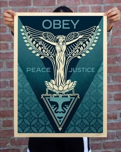 Shepard Fairey Nouveau Angel Signed Numbered Screen Print OBEY 2026 Edition 550