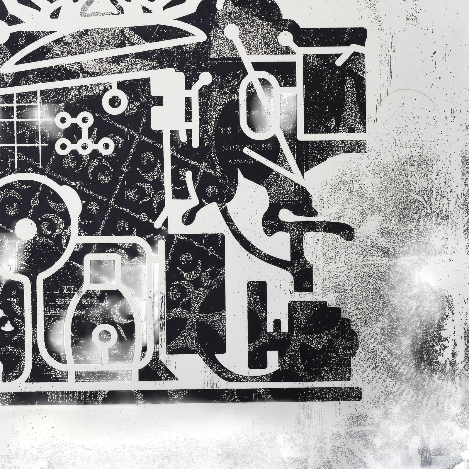 Shepard Fairey OBEY Printing Press 2017 Signed #/400 Damaged Stencil Series