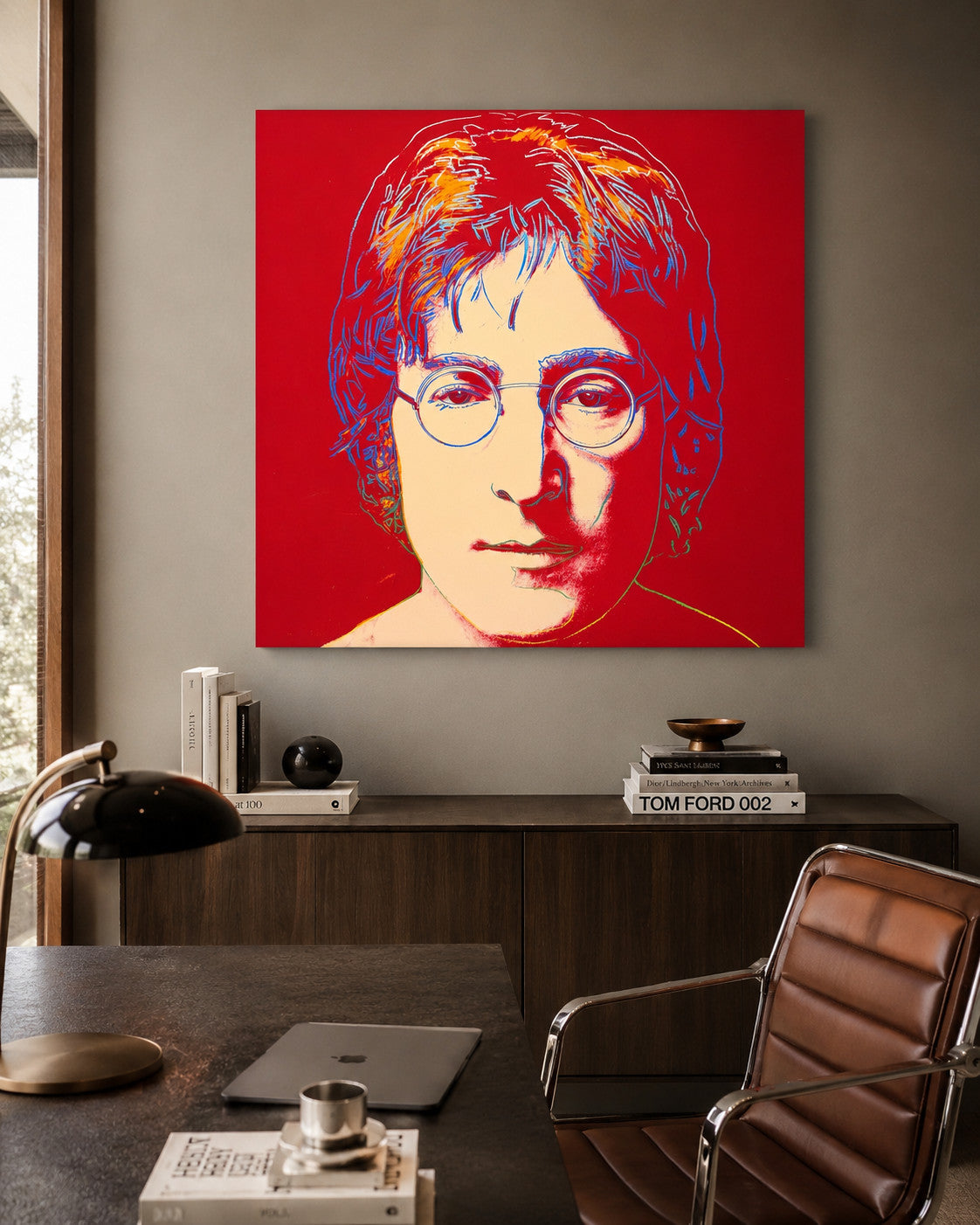 John Lennon Pop Art Portrait 40” x 40” Warhol Era  Large Format PP