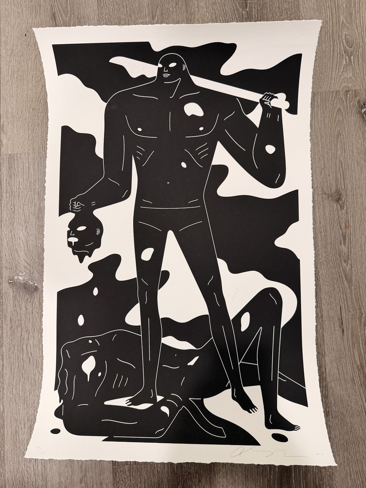 Cleon Peterson A Perfect Trade White Screen Print Signed Numbered /125
