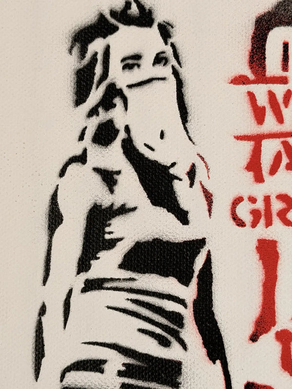 Banksy Dismaland Achieve Greatness 1/10 Signed Stencil Canvas 2015 Ticket