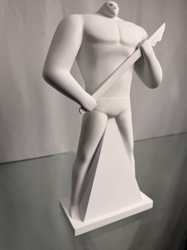 Cleon Peterson POWER Sculpture White Resin Ltd Edition 500 Beyond The Streets NT
