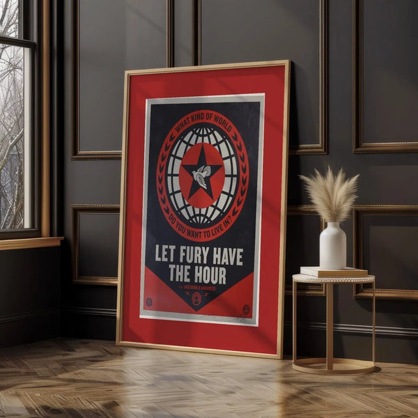Shepard Fairey Let Fury Have the Hour Signed Limited Edition Film Poster 2013