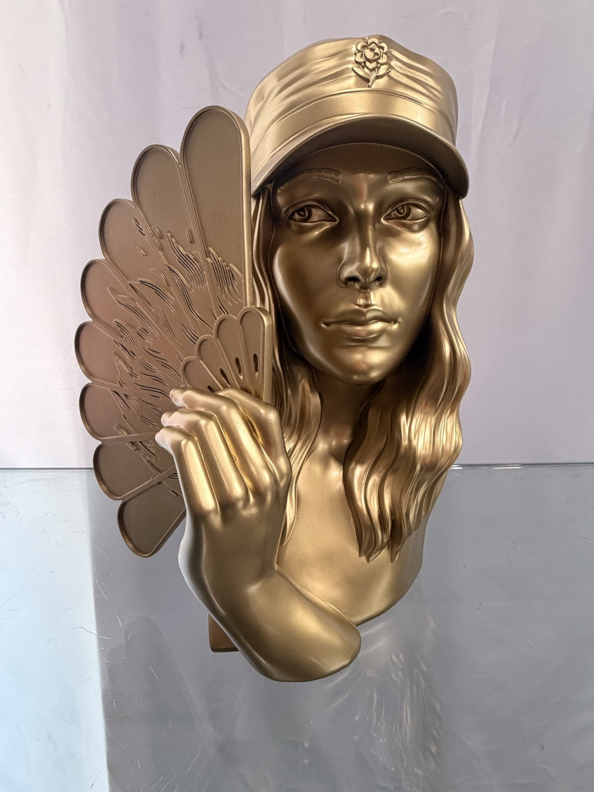 Shepard Fairey Fan the Flames Sculpture GOLD OBEY Beyond the Streets LE 250 NIB