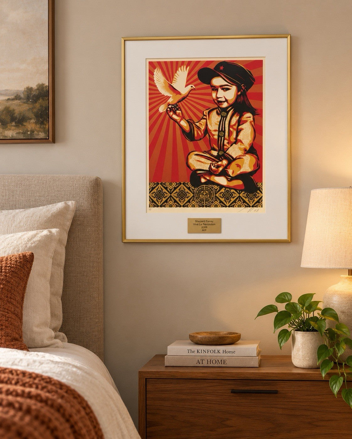 Shepard Fairey — “Vivi La Revolucion” — 2008 — Artist Proof (AP) Signed & Framed