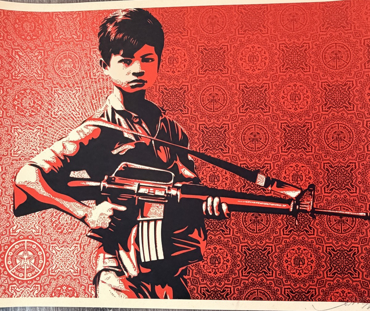 Shepard Fairey Duality of Humanity 4 Signed Numbered Screen Print 2008 OBEY