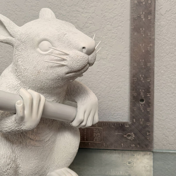 Brandalism Rat Sculpture with Paintbrush – Medicom Toy Banksy-Inspired 8-9"