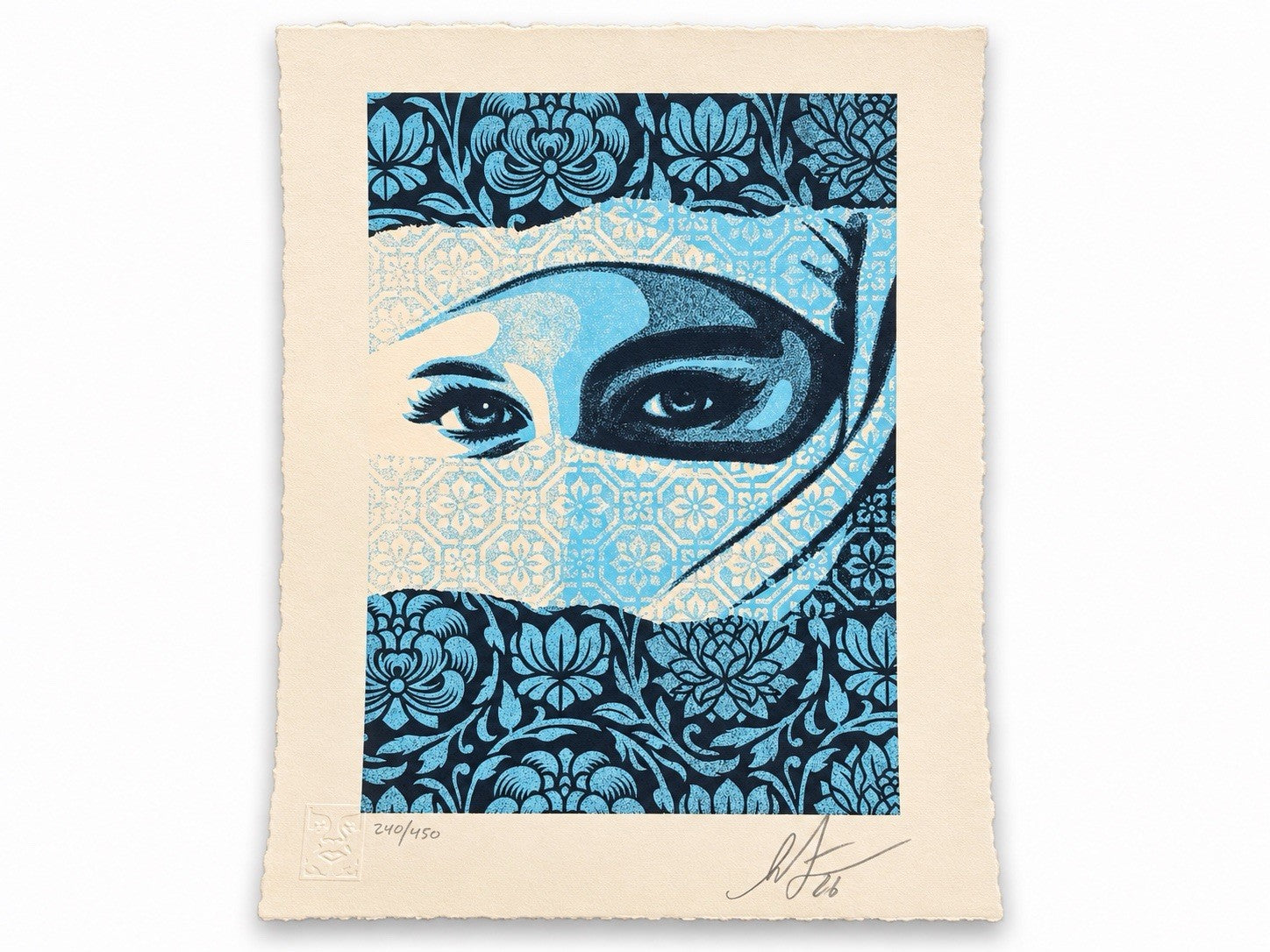 Shepard Fairey Obey Universal Personhood Letterpress 2026 Signed 240/450 Blue