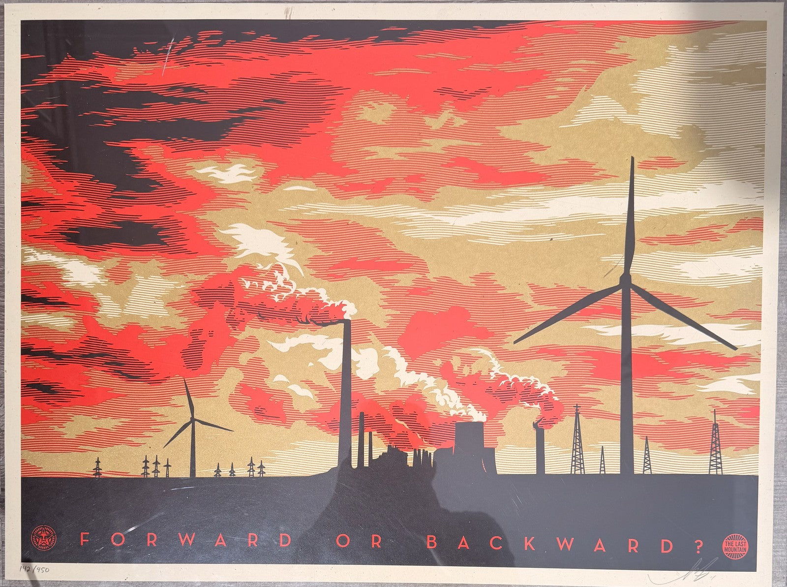 Shepard Fairey Forward or Backward Signed Artist Proof AP Screen Print OBEY