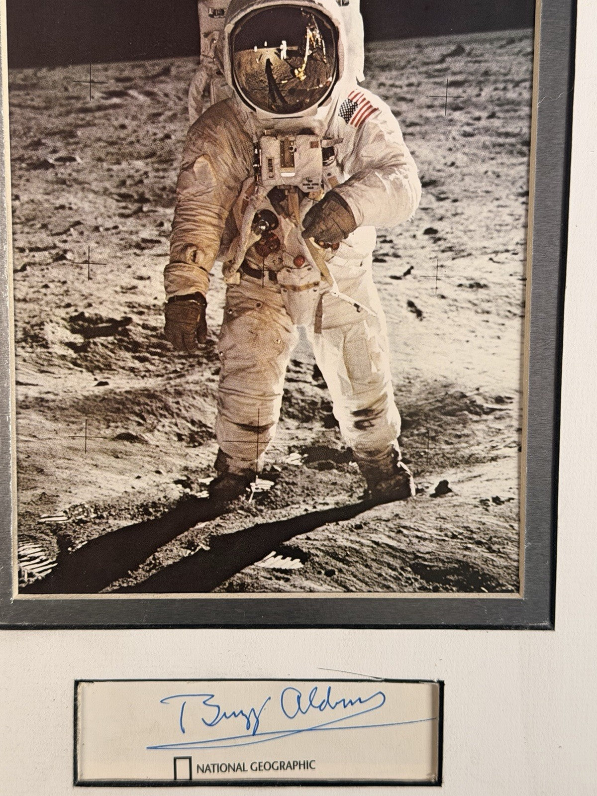 BUZZ ALDRIN APOLLO 11  NASA FRAMED AUTOGRAPH - ZARELLI SPACE COA