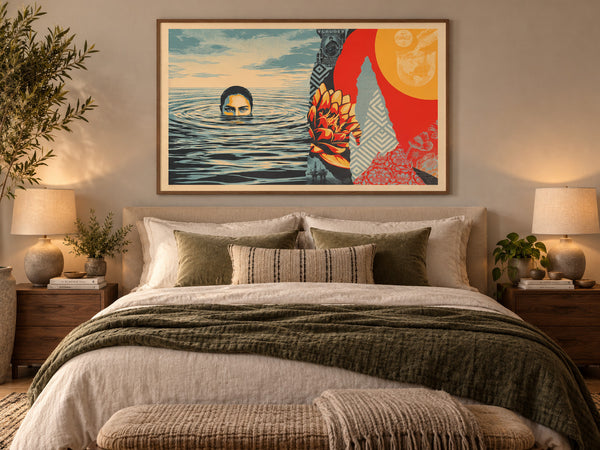 Shepard Fairey Ominous Ripples 2026 Signed Numbered 24x36 Print OBEY Giant — listing photograph 7