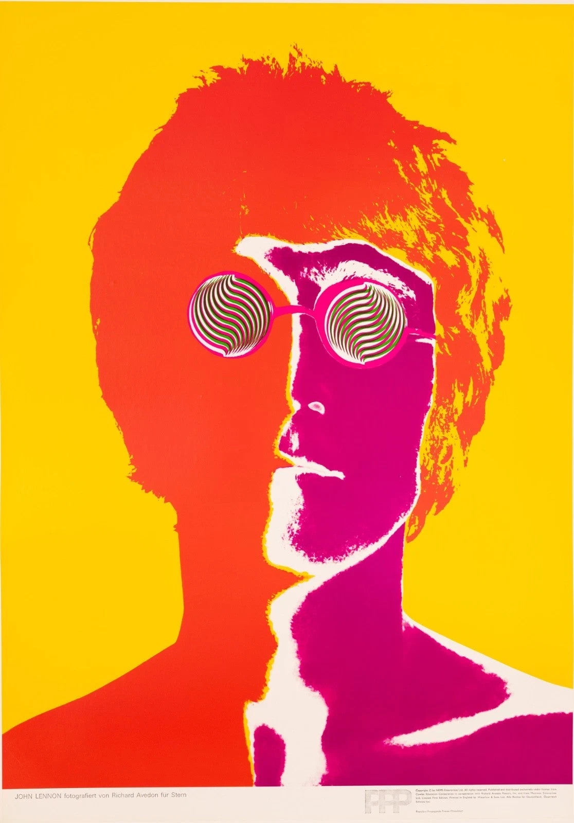 1967 Beatles Richard Avedon STERN Original Posters Set of 4 Linen Backed Copy — listing photograph 3