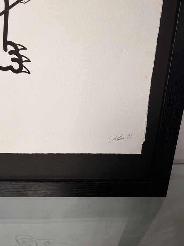 Christopher Martin Panther & Arrows Signed Numbered Screen Print 14/100