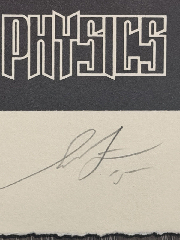 Shepard Fairey Obey Laws of Physics Letterpress 2015 Signed Numbered (200)