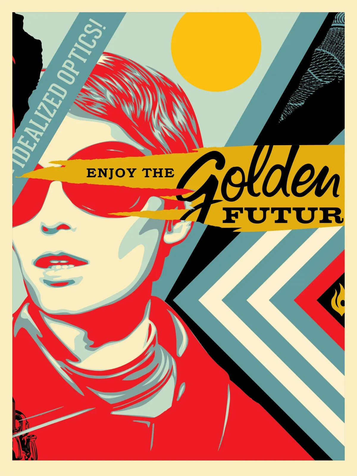 Shepard Fairey Golden Future for Some 2017 Signed Diptych Set 359/450 OBEY — listing photograph 5