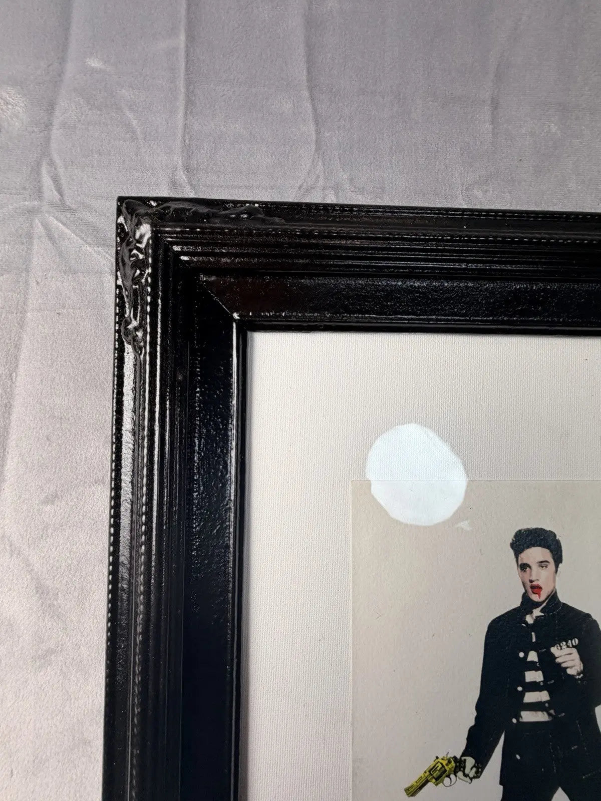 Death NYC Gold Gun Elvis 2012 A/P Artist Proof Signed Framed Art Print