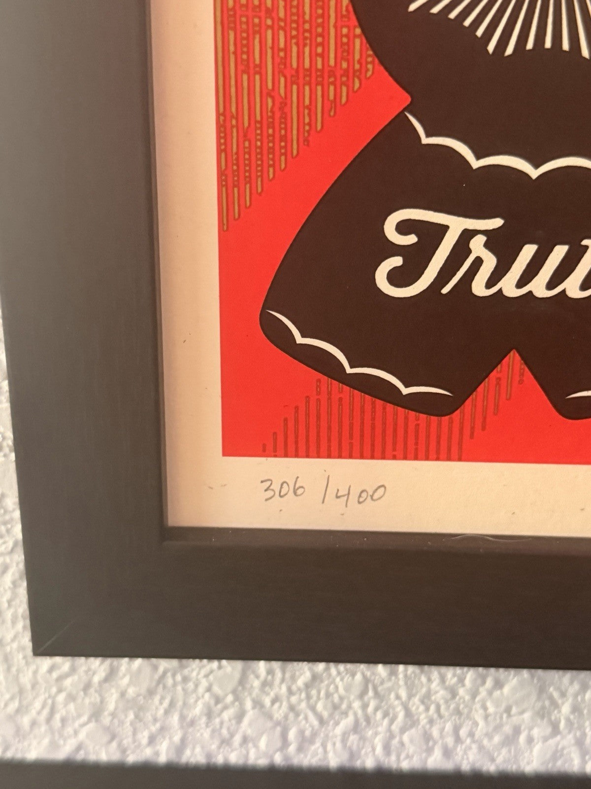 Shepard Fairey x Gary Baseman Partisan 2013 Co-Signed Print #306/400 Framed