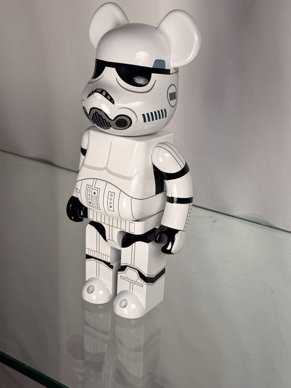 BE@RBRICK Star Wars Stormtrooper Chrome Ver 400% Medicom Toy Bearbrick New