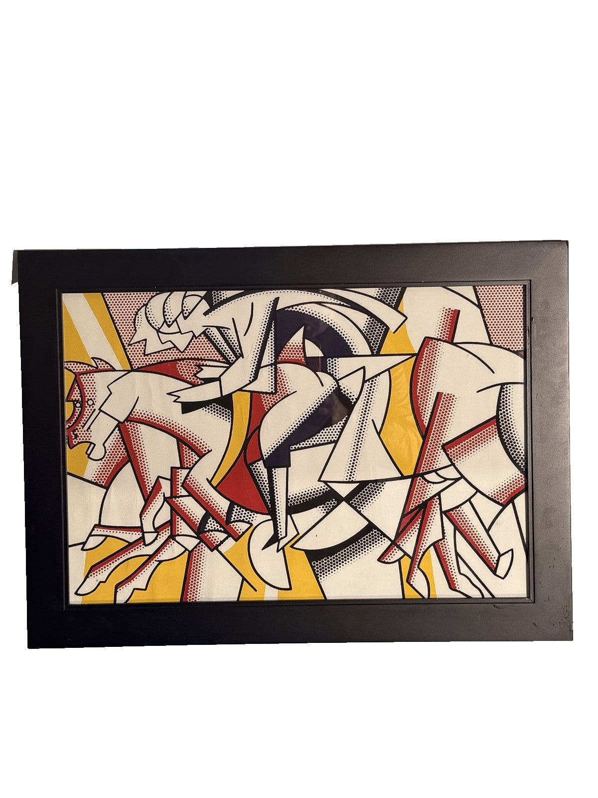 After Roy Lichtenstein I Love Liberty Framed Pop Art Print