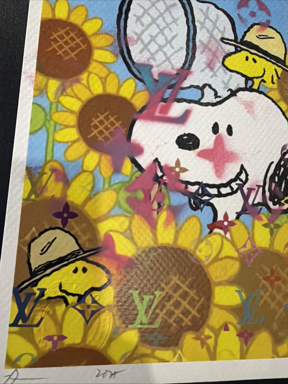 DEATH NYC Snoopy Woodstock Night & Day Diptych 1/1 Hand Sprayed Originals