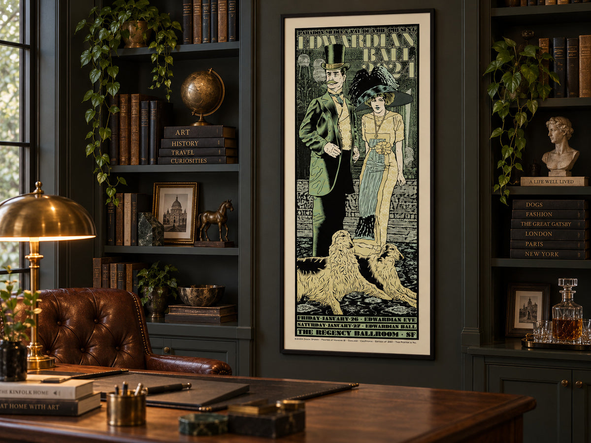 Chuck Sperry Edwardian Ball 2024 Signed Numbered Screen Print Poster /250 — listing photograph 2