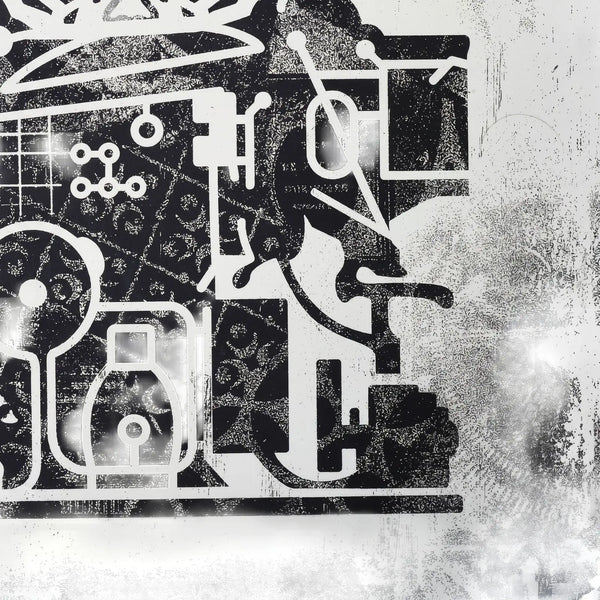 Shepard Fairey OBEY Printing Press 2017 Signed #/400 Damaged Stencil Series