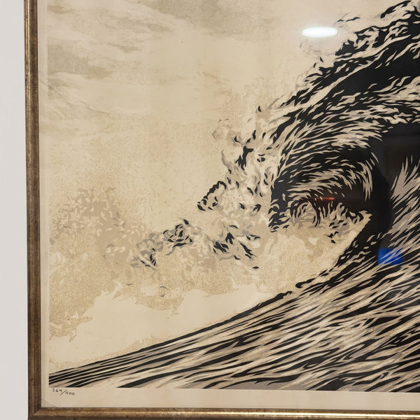 Shepard Fairey Wave of Distress Screen Print 364/400 Framed Art Print