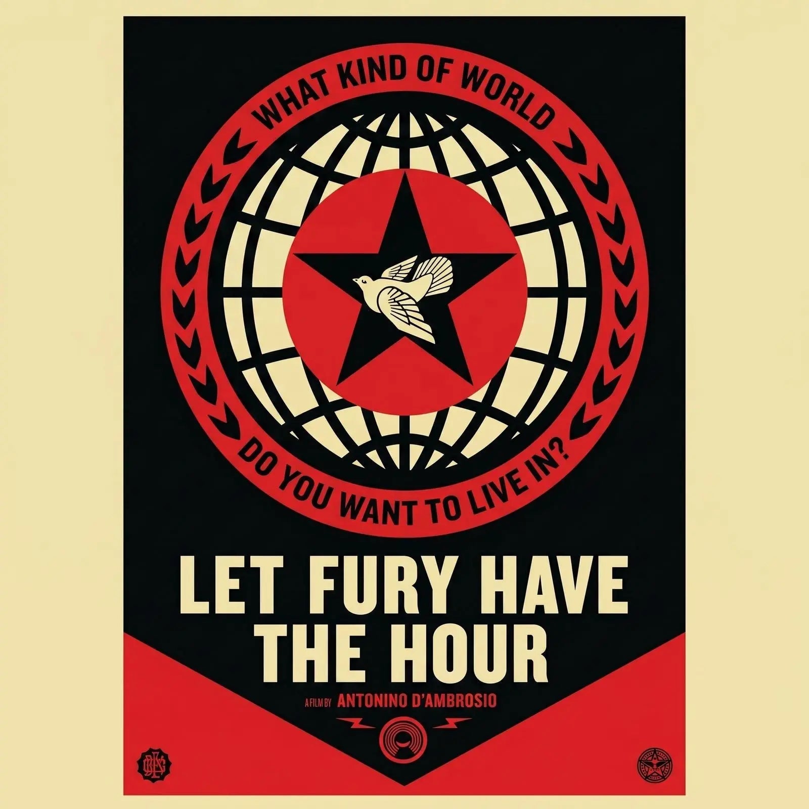 Shepard Fairey Let Fury Have the Hour Signed Limited Edition Film Poster 2013