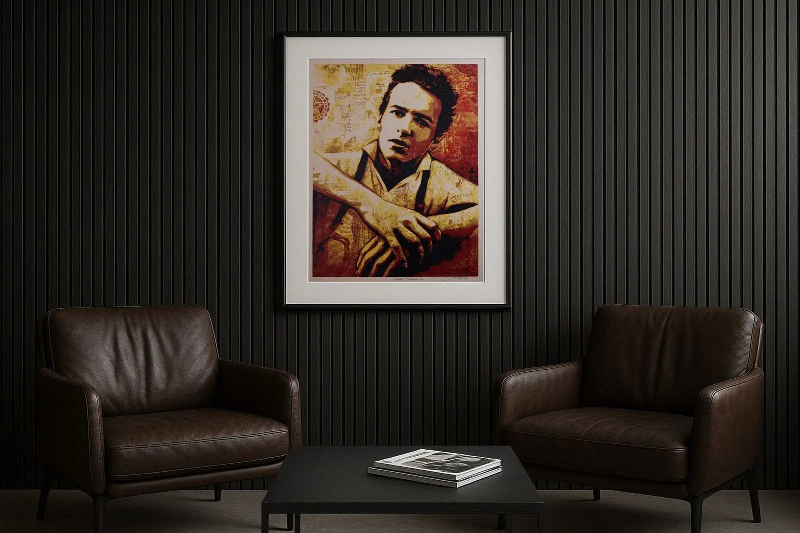 Shepard Fairey Strummer Canvas Print 2010 Signed Limited Edition Screen Print