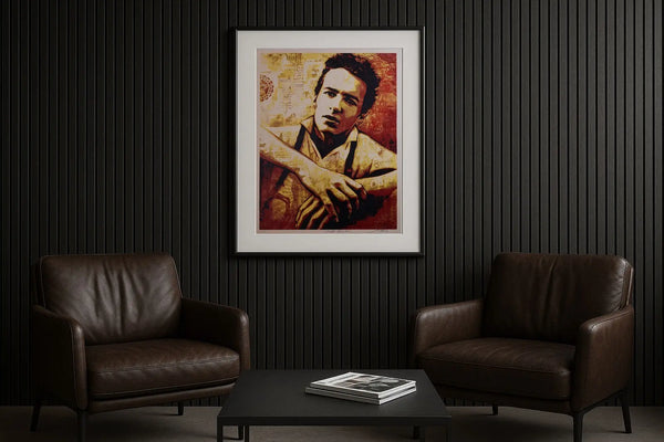 Shepard Fairey Strummer Canvas Print 2010 Signed Limited Edition Screen Print