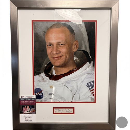 Buzz Aldrin Signed Cut Signature JSA Certified Apollo 11 Framed 16x20 Portrait