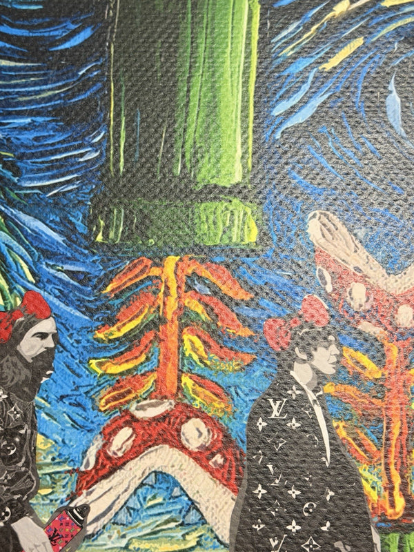 DEATH NYC Beatles Abbey Road Set 2 Prints Starry Night Video Game LV 1/100