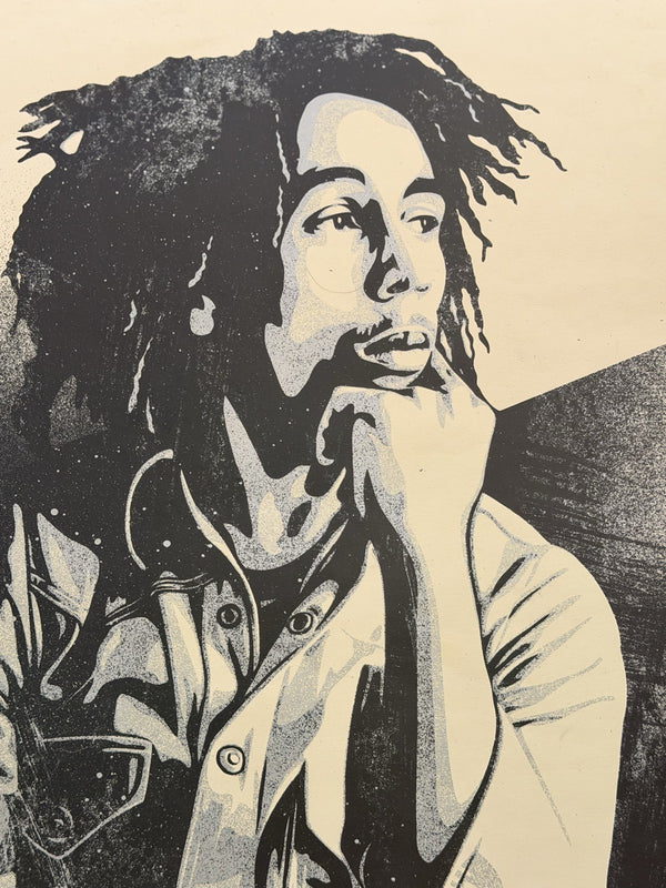 Shepard Fairey x Dennis Morris Bob Marley Slave Driver Signed Screenprint 58/200