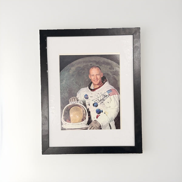 Buzz Aldrin Signed NASA Astronaut Portrait Inscribed To Tim Framed