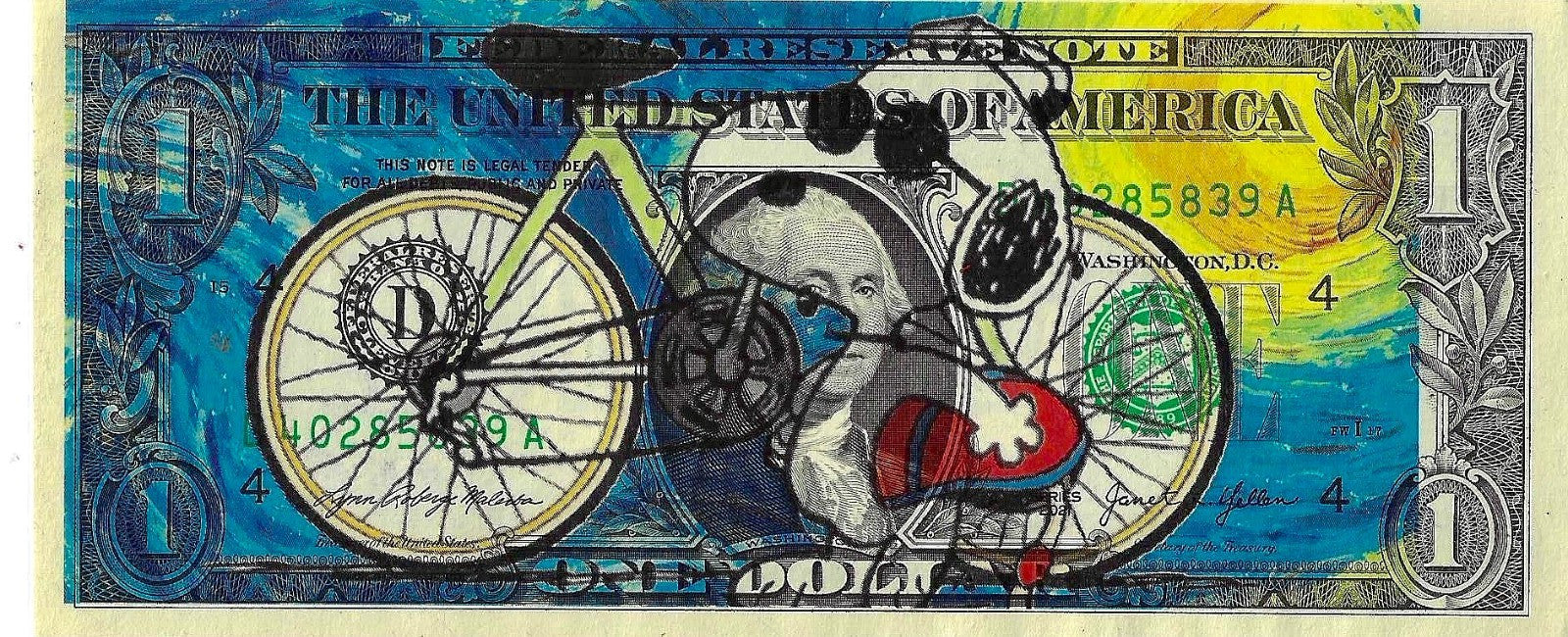 Death NYC – Nike Air Jordan  $1 Dollar Bills Signed & Numbered RARE!