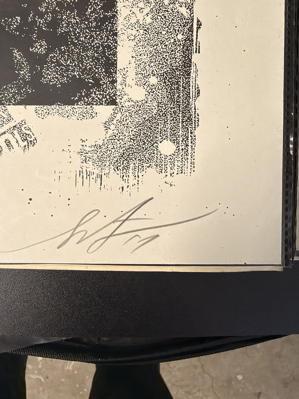 Shepard Fairey Peace Guard 2 2017 Signed 140/400 DAMAGED Stencil OBEY 18x24 — listing photograph 7