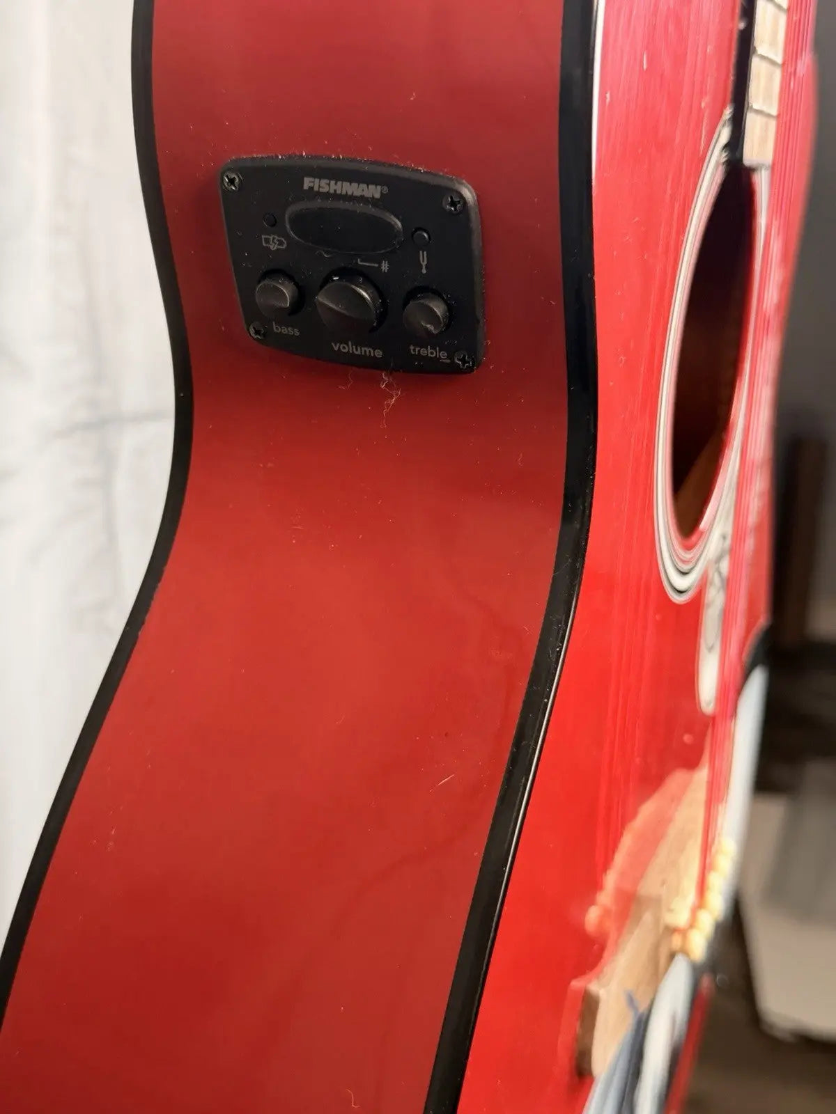 Taylor Swift Signed PSA/DNA Fire Red Fender FA-135CE Electric Acoustic Guitar