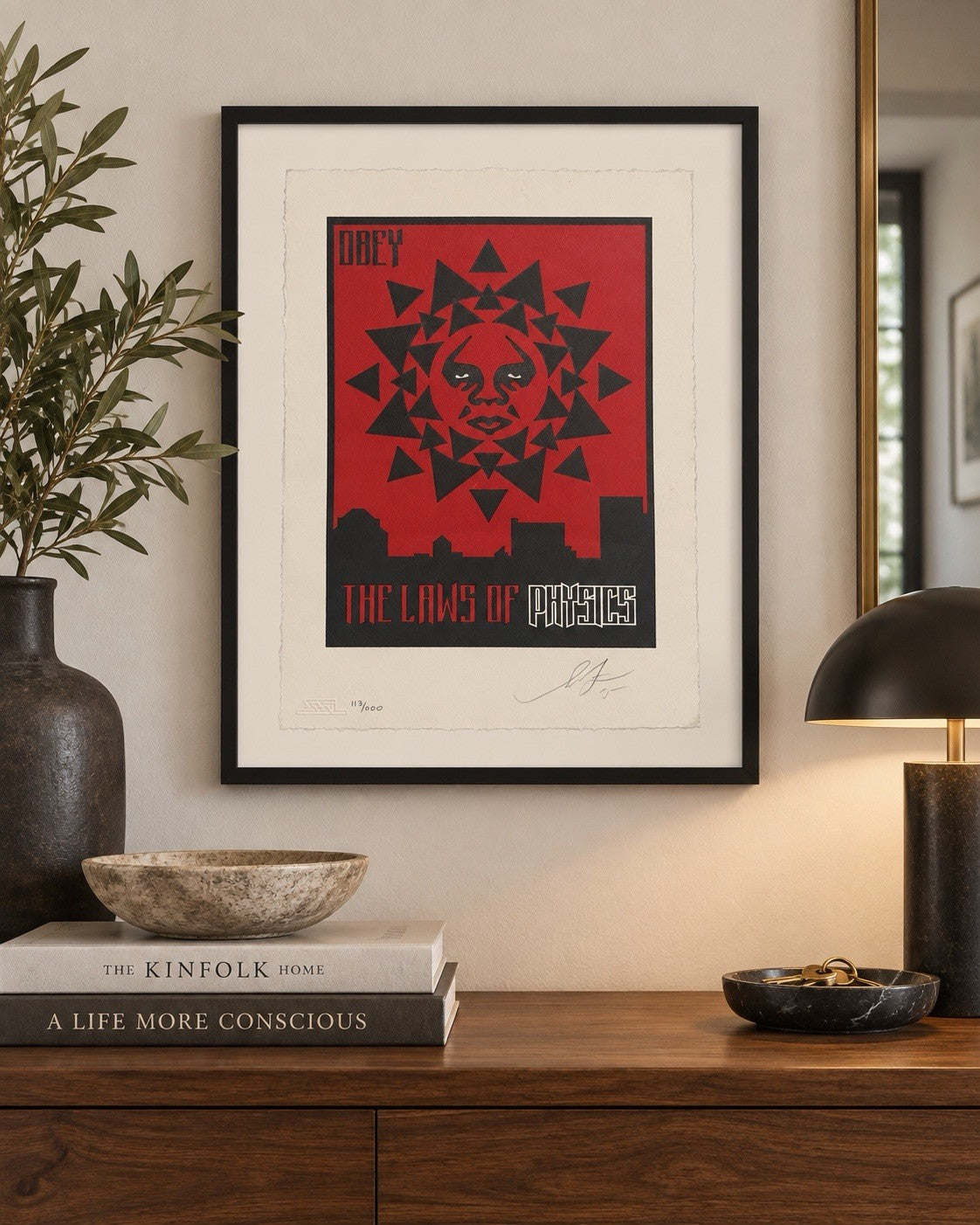 Shepard Fairey Obey Laws of Physics Letterpress 2015 Signed Numbered (200)