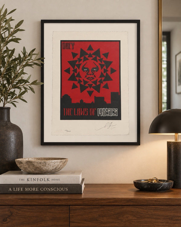 Shepard Fairey Obey Laws of Physics Letterpress 2015 Signed Numbered (200)