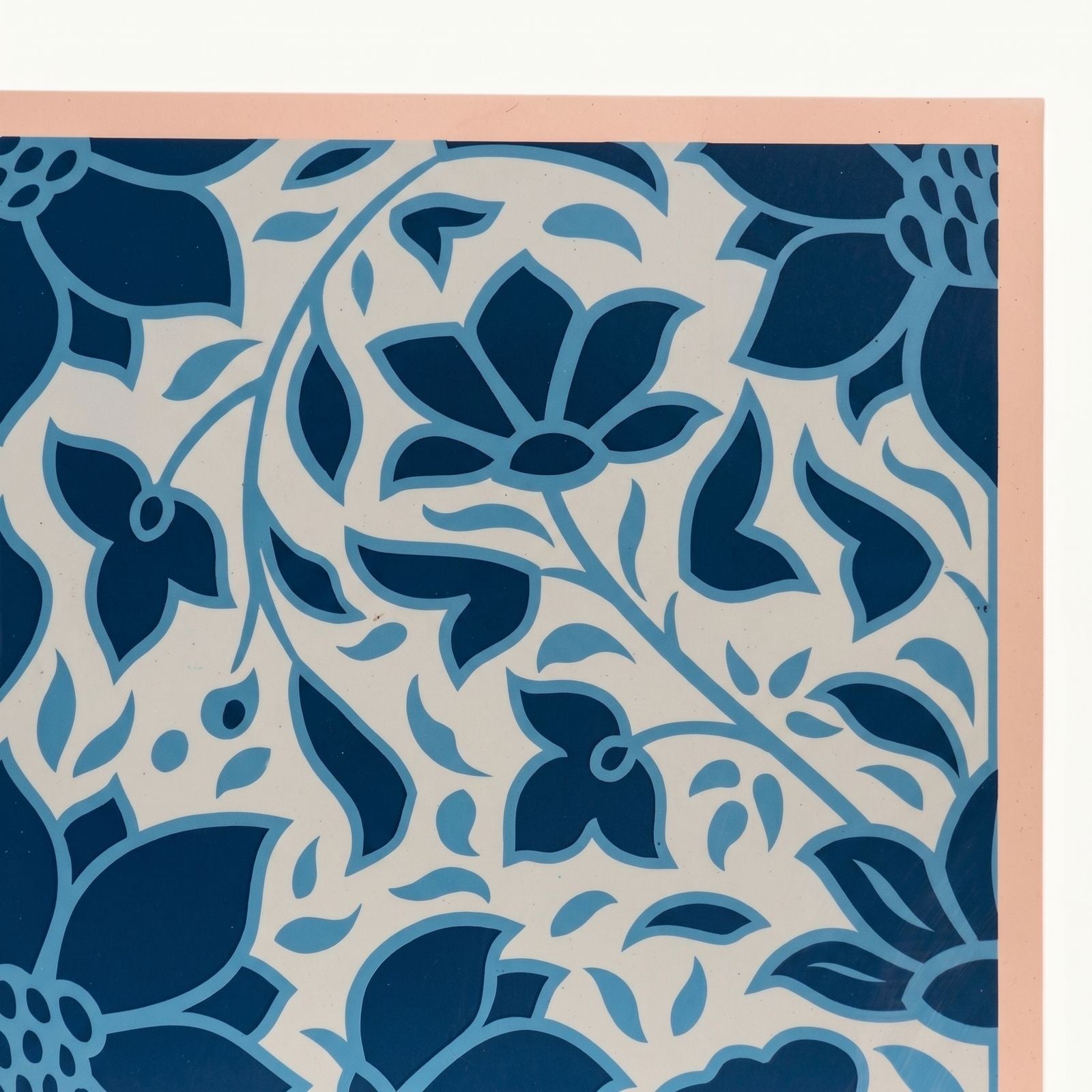 Shepard Fairey Signed Deco Floral Pattern (Blue) S/N Rare